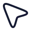 Cursor icon with stroke rounded style