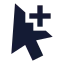 Cursoraddselection icon with solid sharp style