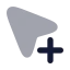 Cursoraddselection icon with bulk rounded style