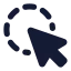 Cursorcircleselection icon with solid standard style