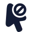 Cursordisabled icon with solid rounded style