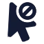 Cursordisabled icon with solid standard style