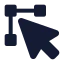 Cursoredit icon with solid standard style