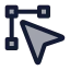 Cursoredit icon with duotone standard style