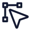 Cursoredit icon with stroke standard style