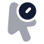 Cursorhold icon with bulk rounded style