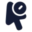 Cursorhold icon with solid rounded style