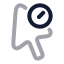 Cursorhold icon with twotone rounded style