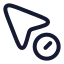 Cursorhold icon with stroke rounded style