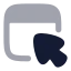 Cursorinwindow icon with bulk rounded style