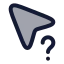 Cursorinfo icon with duotone rounded style