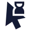 Cursorloading icon with solid sharp style