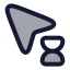 Cursorloading icon with duotone rounded style
