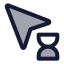 Cursorloading icon with duotone standard style