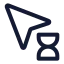 Cursorloading icon with stroke standard style