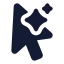 Cursormagicselection icon with solid standard style