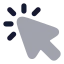 Cursormagicselection icon with bulk rounded style