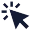 Cursormagicselection icon with solid sharp style