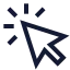 Cursormagicselection icon with stroke sharp style