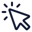 Cursormagicselection icon with stroke standard style