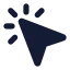 Cursormagicselection icon with solid standard style