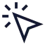 Cursormagicselection icon with stroke sharp style