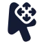 Cursormove icon with solid rounded style