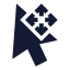 Cursormove icon with solid sharp style