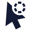 Cursorprogress icon with solid sharp style