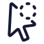 Cursorprogress icon with stroke standard style