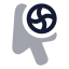 Cursorprogress icon with bulk rounded style