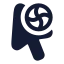Cursorprogress icon with solid rounded style
