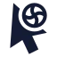 Cursorprogress icon with solid sharp style