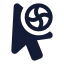 Cursorprogress icon with solid standard style