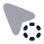 Cursorprogress icon with bulk rounded style