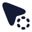 Cursorprogress icon with solid rounded style