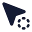 Cursorprogress icon with solid standard style