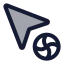 Cursorprogress icon with duotone standard style