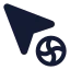 Cursorprogress icon with solid standard style