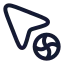 Cursorprogress icon with stroke rounded style