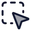 Cursorrectangleselection icon with duotone standard style
