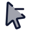 Cursorremoveselection icon with duotone standard style