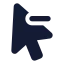 Cursorremoveselection icon with solid standard style