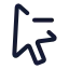 Cursorremoveselection icon with stroke standard style
