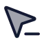 Cursorremoveselection icon with duotone standard style