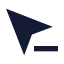 Cursorremoveselection icon with solid sharp style