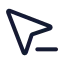Cursorremoveselection icon with stroke standard style