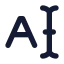 Cursortext icon with solid standard style