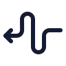 Curvy Left Direction icon preview