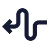 Curvy Left Direction icon preview